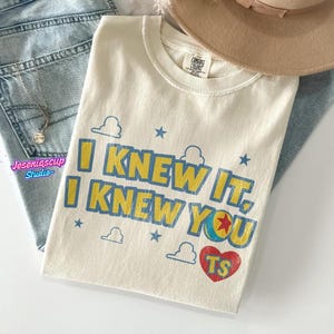 Vintage I Knew It I Knew You Shirt, TS and Toy Story 5 Friendship Shirt, Woody Buzz Lightyear Tee, Disneyland Toy Story Family Matching Tee image 2