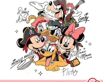 Vintage Disneyland Pirate Mickey & Friends png, Yo Ho Pirate Life png, outfit Disneyland Cruise, Disneyland-gezinsreis 2026