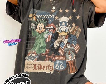 Comfort Colors Disneyland Mickey 250 Years America Shirt, America 250th Anniversary Tee, Independence Day, Patriotic Disneyland Graphic.