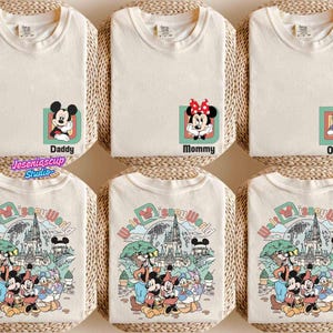 Custom Retro Walt Disneyworld 2 Sides Shirt, Disneyland 2026 Trip Shirt, Mickey And Friends Shirt, Personalized Disneyland Matching Tee image 6