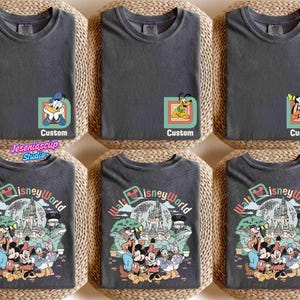 Custom Retro Walt Disneyworld 2 Sides Shirt, Disneyland 2026 Trip Shirt, Mickey And Friends Shirt, Personalized Disneyland Matching Tee image 1