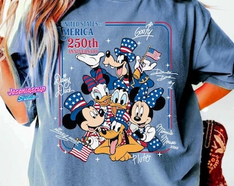 America 250th Anniversary Shirt, Mickey And Friends 4th Of July Tee, Trips Trip, USA Independence Day, Patriotic Mouse Family Vacation