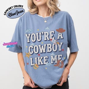 Camiseta vintage de Toy Story, Camiseta "Eres un vaquero como yo", Camiseta de Toy Story 5, Camiseta de viaje familiar a Disneyland WDW, Camiseta de Pixar Fest imagen 6
