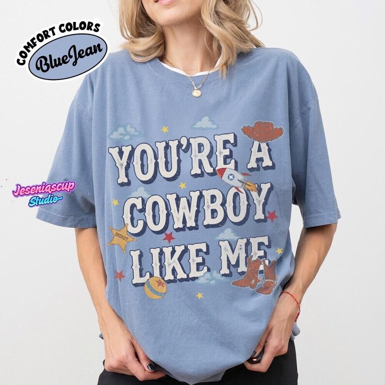 Camiseta vintage de Toy Story, Camiseta "Eres un vaquero como yo", Camiseta de Toy Story 5, Camiseta de viaje familiar a Disneyland WDW, Camiseta de Pixar Fest imagen 6