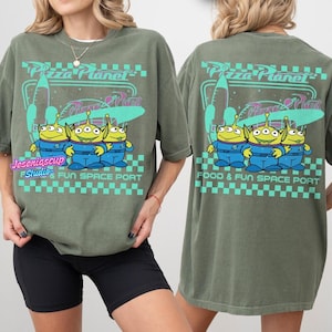 Comfort Colors Pizza Planet Toy Story Shirt, Funny Disneyland Pizza T-shirt, Pizza Planet Tee, Toy Story Family Shirts, Aliens T-Shirt image 5