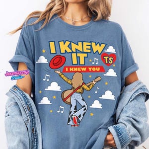 Comfort Colors I Knew It I Knew You Shirt, TS 2026 Tshirt for Fan, Toy Story 5 Movie 2026, Toy Story Song Inspired Tshirt bild 1