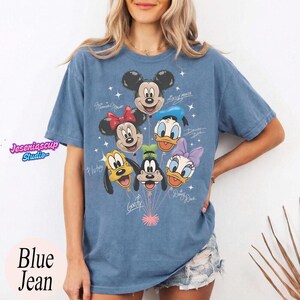 Retro Mickey and Friends Balloon Shirt, Mickey Minnie Donald Daisy Goofy Pluto, Disneyland Trip Family Outfit, Cute Disneyland Friends Tee image 5