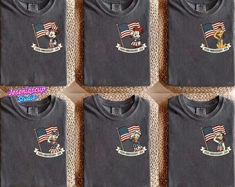 Disneyland 250th Anniversary USA Shirt, Patriotic Mickey & Friends Tee, American Flag Disneyland Shirt, 4th of July Family Matching Tee