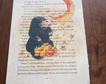 Libro impreso de Golden Nifler de la Escuela de Magia