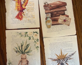 Libro de láminas a elegir de la Escuela de Magia (paquete de cuatro)