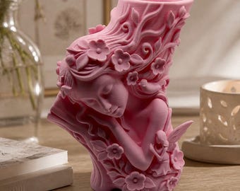 Fairy Floral Vase | Whimsical Cottagecore Decorative Home Decor
