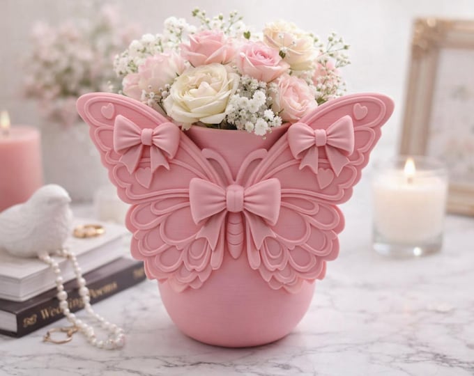 Butterfly Vase – Home Decor, Bow Butterfly