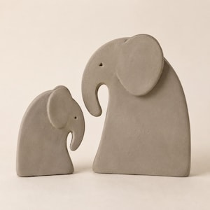 Slab Pottery Elephant Pair Template, Printable Ceramic Pattern (PDF Download) image 6