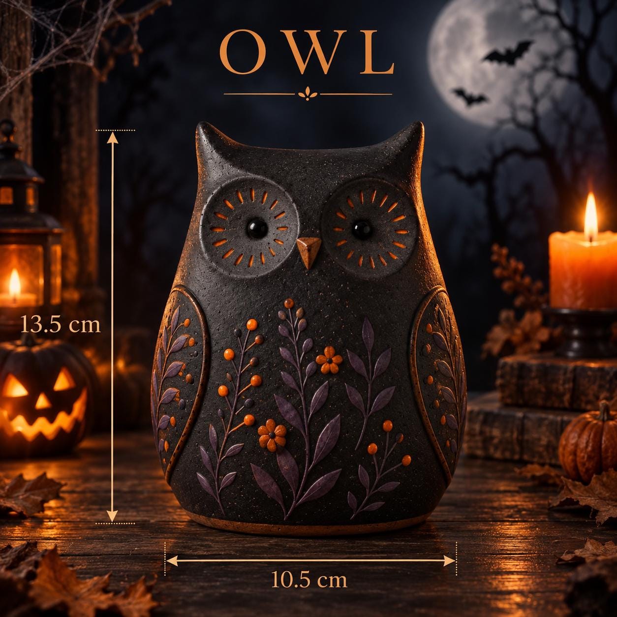 Owl Slab Pottery Template, Printable Ceramic Owl Pattern, Handbuilding Clay PDF SVG Digital Download