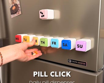 Daily Pill Organizer - Custom Magnetic Dispenser