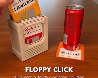 Floppy Disk Retro Tech Coaster Holder