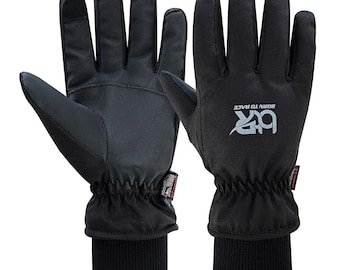 Waterproof Winter Gloves, Thinsulate Touch Screen, Windproof Grippy Palm Skiing Hiking
