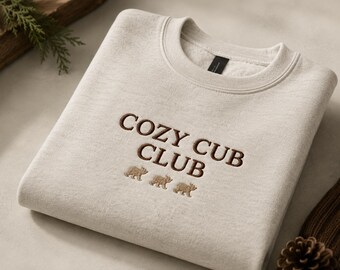 New Dad Gift Baby Shower Embroidered Bear Crewneck Men Pullover Cotton Husband Present Fathers Day Idea Neutral Papa Sweatshirt Hospital