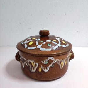 Vintage Steinguttopf / Terrine