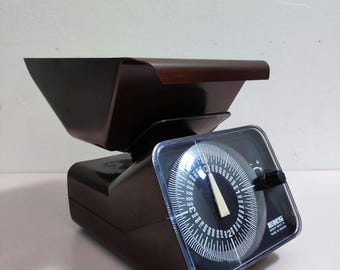 Bilancia da cucina vintage marrone Eks