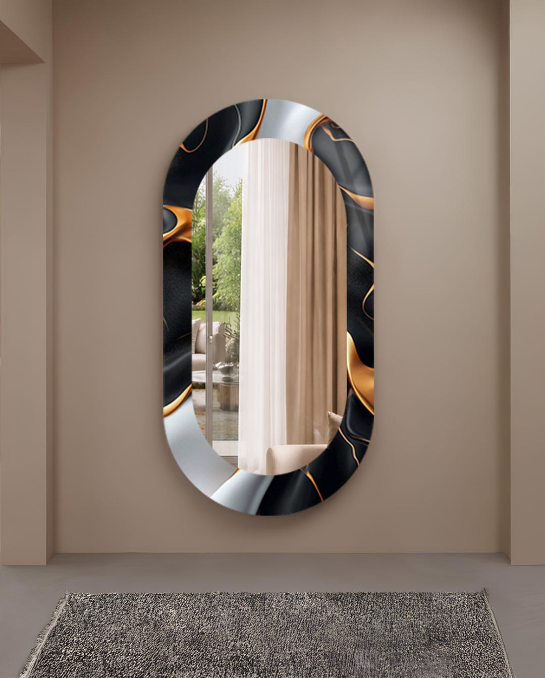 Modern Statement Wall Mirror – Luxury Interior Accent - Etsy