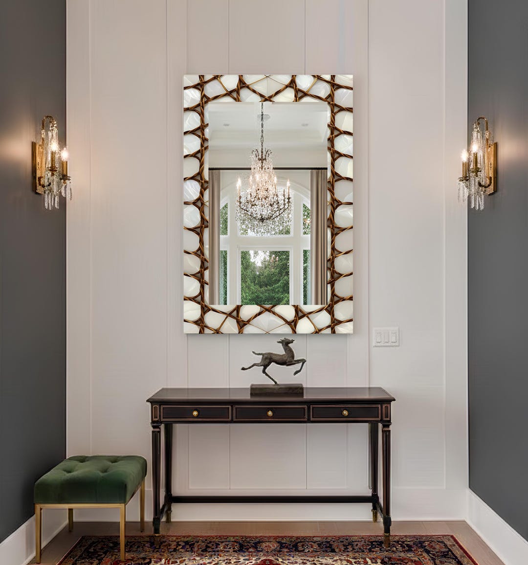 Luxury Decorative Wall Mirror – Statement Interior Piece - Etsy