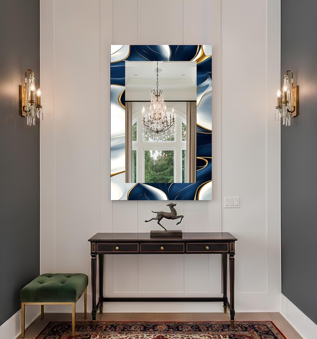 Elegant Wall Mirror With Designer Frame – Luxury Home Decor Mirror - Etsy
