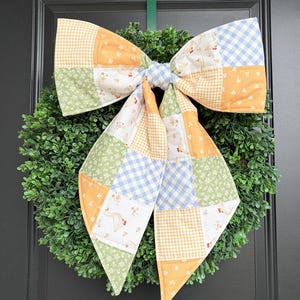 Quilted Patchwork Door Hanger Bow