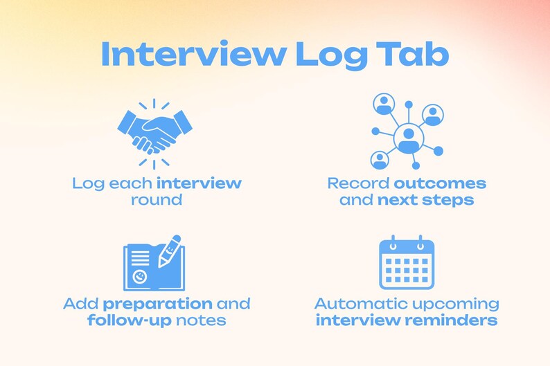 Job Application Tracker | Excel Template | Career Organizer | Interview ...
