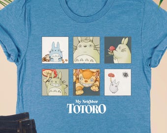 My Neighbor Totoro Shirt, Funny Anime Tee, Totoro Lover T Shirt, Anime Totoro Shirt, Gift for Anime Lovers, Princess Mononoke Shirt