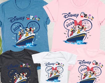 Custom Disney Cruise 2026 Shirt, Family Trip 2026 Shirts, Disneyland, Disney Matching Group Gifts, Disney Matching Family, Disney Squad Tee