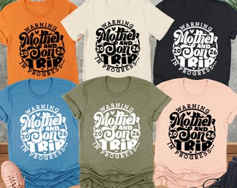 Mother Son Trip 2026 Shirt, Matching Family Vacation, Matching Travel Shirt, Mom Son Gift Idea, Vacation Trip, Mothers Day T Shirt