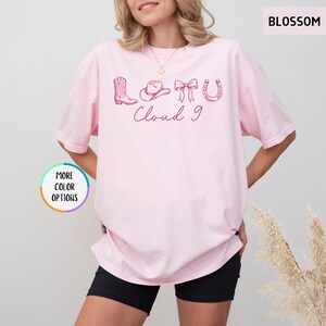 Comfort Colors® Cloud 9 Western Shirt, Western Country, Coquette Bow, Country Concert, Cloud 9 Tour, Cowgirl T Shirt, Cowboy Shirt image 19