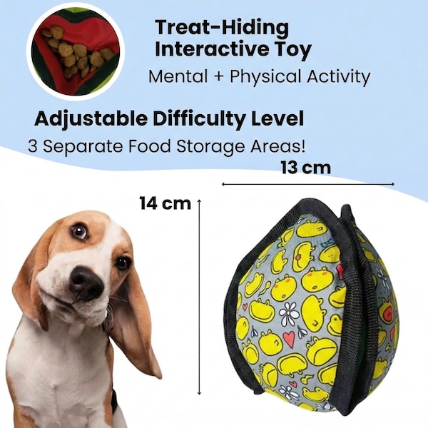 Interactive Dog Puzzle Toy – Snuffle Treat Dispenser for Mental Stimulation