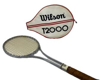 Vintage Wilson T3000 Metal Tennis Racquet With Black Grip. - Etsy