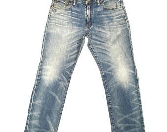 Vtg Polo Ralph Lauren Mens Jeans 33x30 Blue Classic 867 Straight Leg Denim