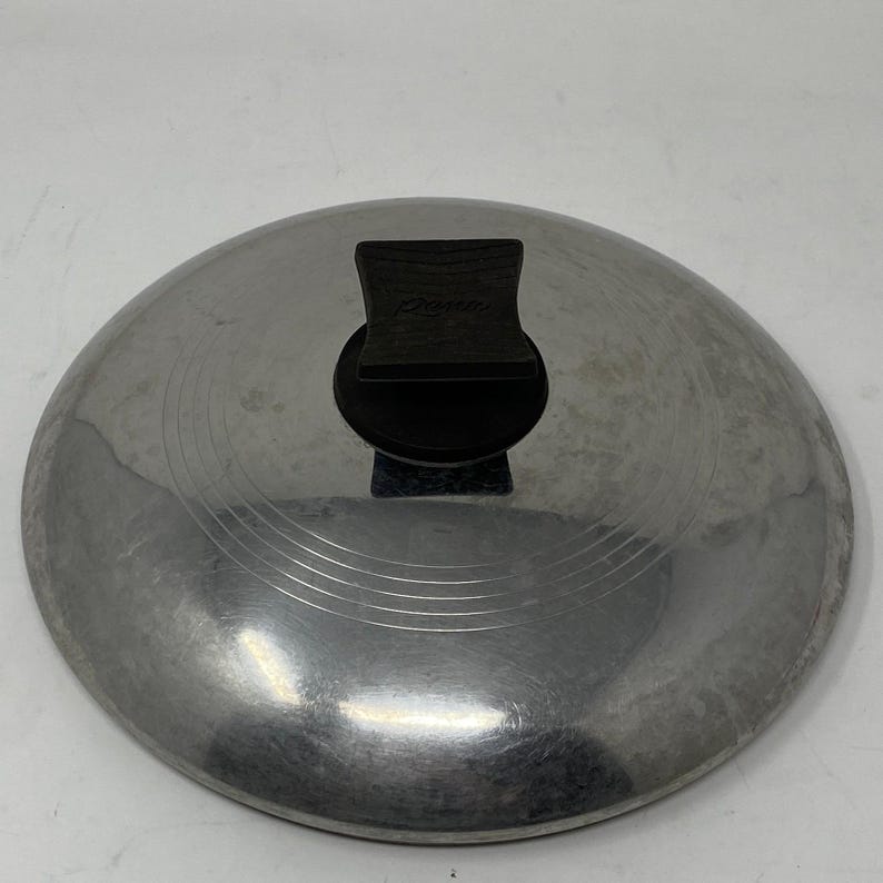 Vtg 70's Rena Ware 9" Outer 8.5" Inner Replacement Lid Stainless Steel Cookware image 1