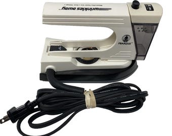 Vintage Franzus Wrinkles Away stoomspray reisstrijkijzer temperatuurregeling wit