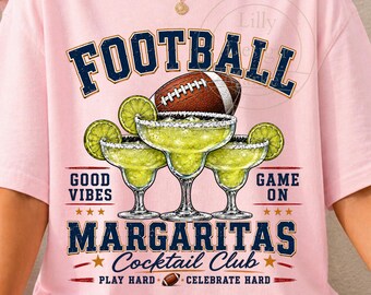 Margaritas de fútbol PNG, Club de cócteles Margarita PNG, Diseño de camiseta para el día del partido, Fiesta previa al partido PNG, Camiseta para beber de fútbol PNG Temporada de fútbol