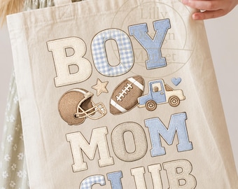 Boy Mom Club PNG, Football Boy Mom png, Sports Mom Sublimation Design, Coquette Baby Boy PNG, Retro Boy Mom Shirt Design, baby shower png