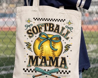 Softball Mama PNG, Coquette Softball Mom PNG, Retro Softball Bow Design, Game Day Mama PNG, Softball Shirt Design, Sports Mom Sublimation