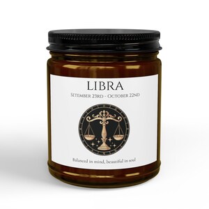 Bougie zodiacale Balance en pot