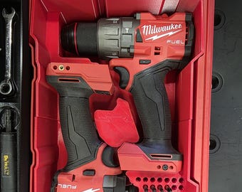 Inserto Milwaukee PACKOUT para Furadeira e Parafusadeira de Impacto M18 • Organizador de Compartimentos Personalizado • Bandeja de Ferramentas com Encaixe Preciso • Fabricado à Mão em Montreal