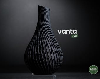 Modern 3D Printed Vase • “Vanta” Geometric Minimalist Vase • Contemporary Home Decor • Multiple Sizes • Handmade in Montreal