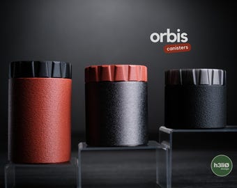 Orbis Minimalist Screw‑Top Container • Modern Cylindrical Storage Jar • Handmade in Montreal