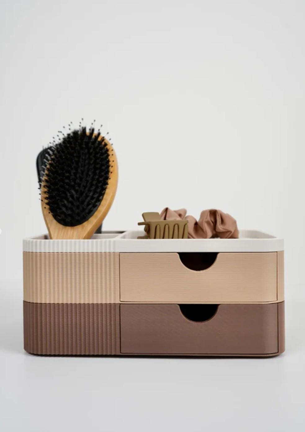Organizer für Haaraccessoires mit Schubladen | Schminktisch-Organizer | Make-up-Aufbewahrung | Haargummi-Halter | Beauty-Geschenk für Sie | Badezimmer-Organizer