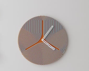 Geometric Multicolor Wall Clock • Modern Layered Art Clock • Bold Graphic Home Decor • Handmade in Montreal