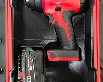 Milwaukee M18 Heat Gun PACKOUT Insert | Custom Tool Organizer | Milwaukee PACKOUT Accessory | Tool Box Insert | Contractor Gift