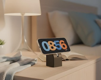 Modern MagSafe Charging Stand 3D Printed Multi-Angle Dock Nightstand Fashion Compatible Custom Colors