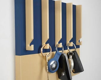 Minimalist Wall Key Holder | Modern Entryway Organizer | Key Hook for Wall | Housewarming Gift | Home Decor | No Drill Key Rack | Key Hanger